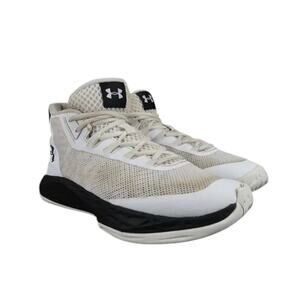 Under Armour Shoes Womens 8 Athletic Trainers Basketball Sports Active White Mid